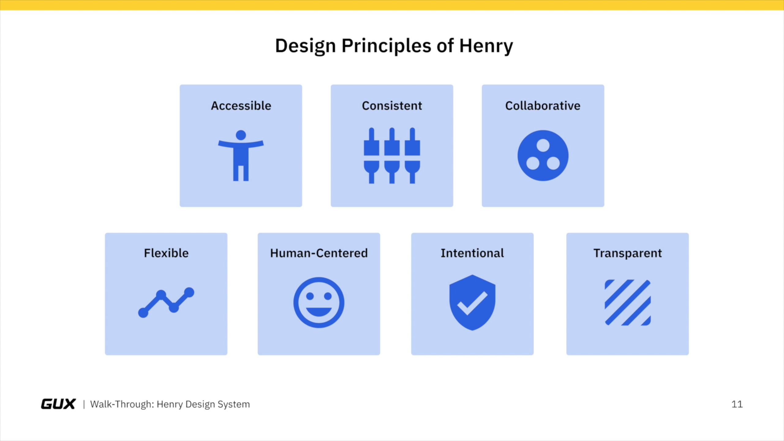 Another screenshot of a video still from the Henry Design System walkthrough